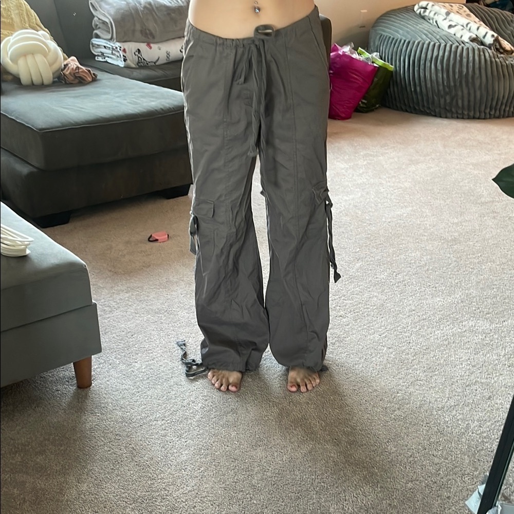 Source Unknown Women's Gray Cargo Pants